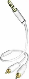 Kabelis Inakustik 3.5mm - 2 x RCA 7.5m White