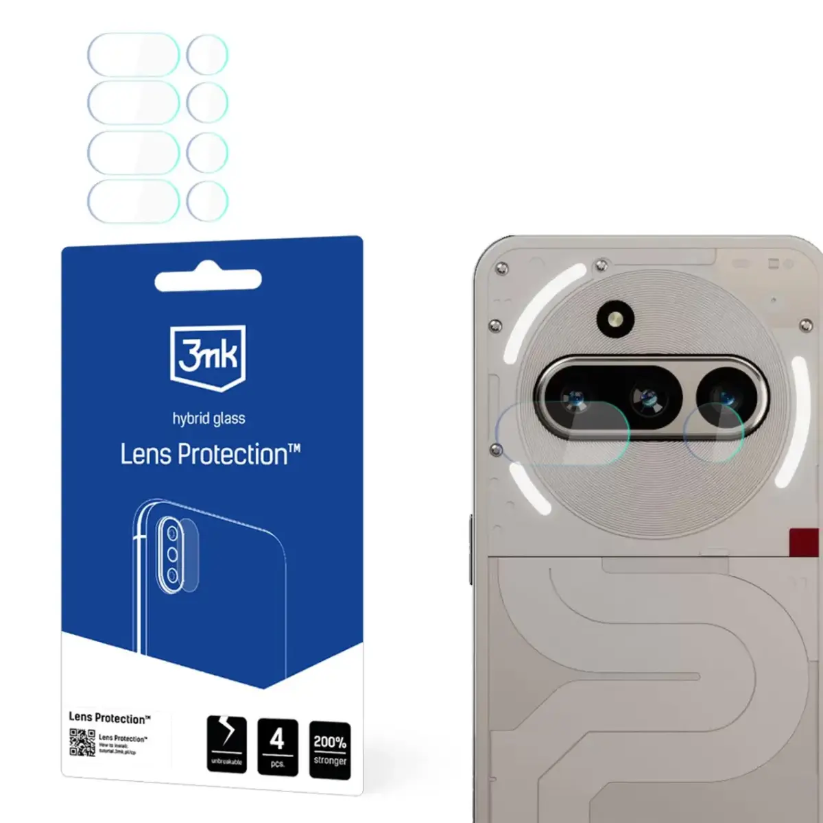 3mk Lens Protection Camera Glass for Nothing Phone (3a)
