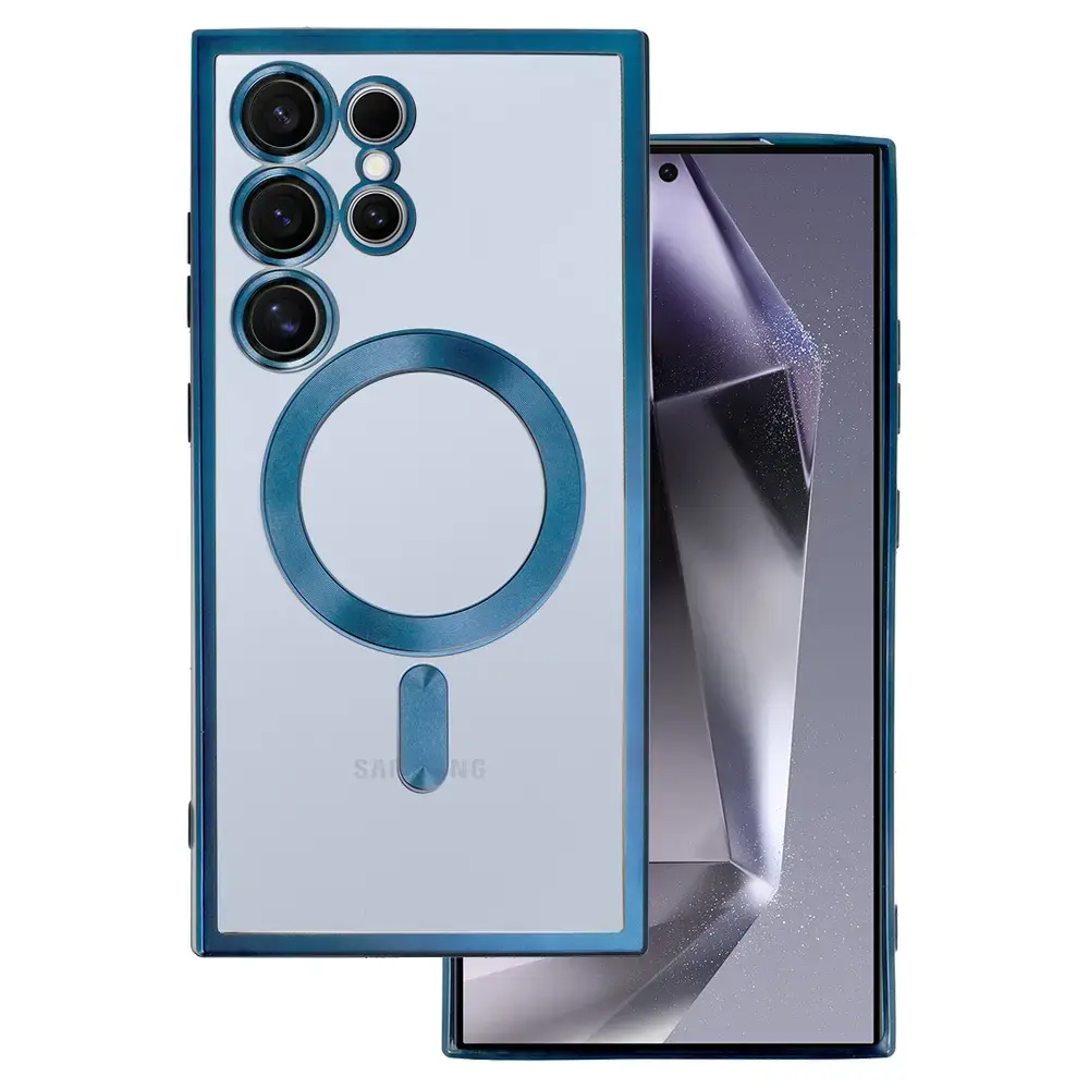 Metallic Magsafe Case for Samsung Galaxy S23 Blue
