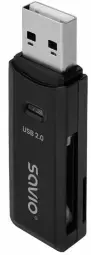 Karšu lasītājs Savio USB 2.0 SD Black