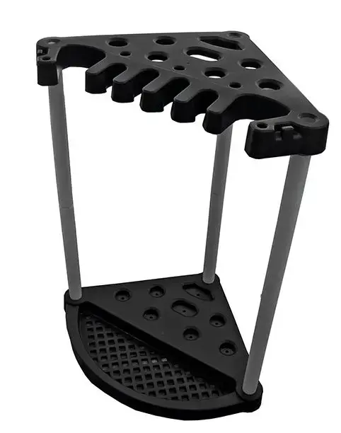 Dārza darbarīku turētājs stūra Corner Tool Rack melns