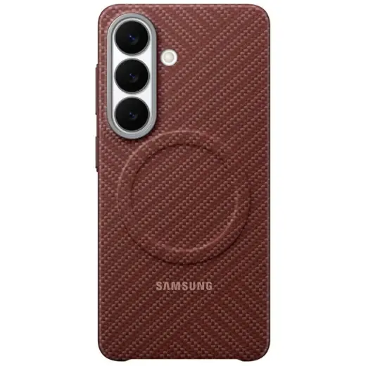 Samsung Carbon Magnet telefono dėklas Samsung Galaxy S26 (S942) raudonas