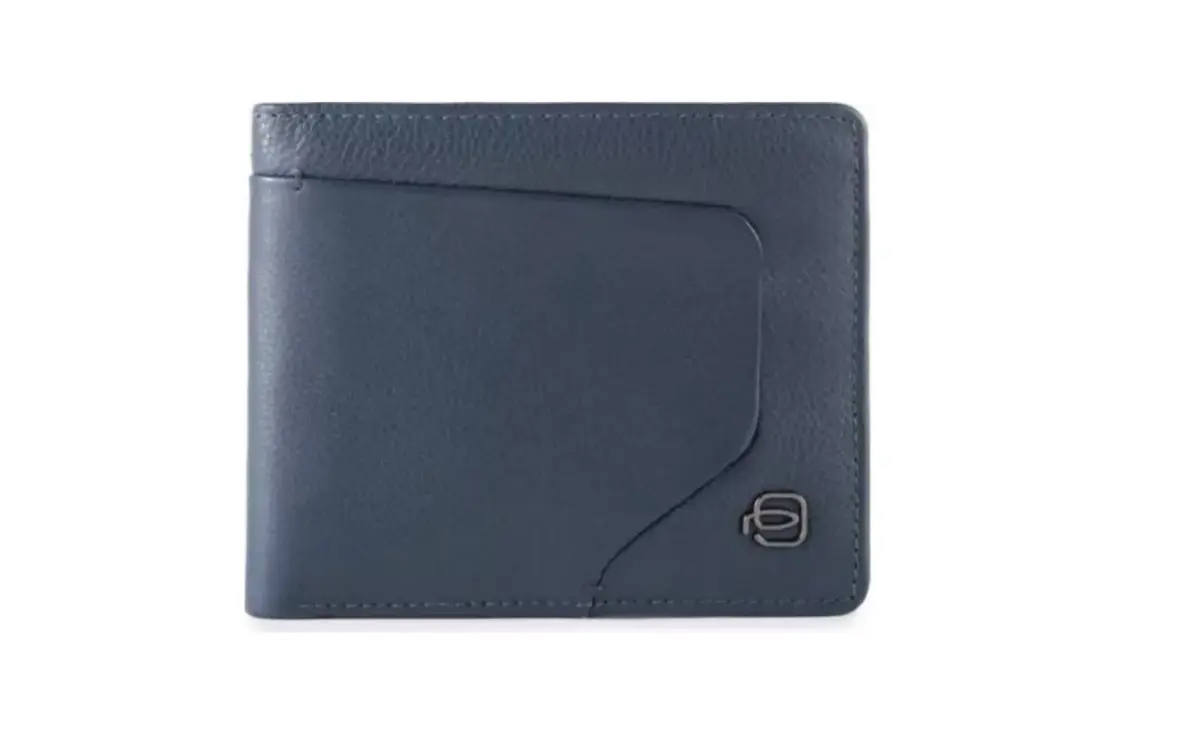 Piquadro, Piquadro, Leather Wallet, Pu4518Aor, Blu Oltremare, For Men