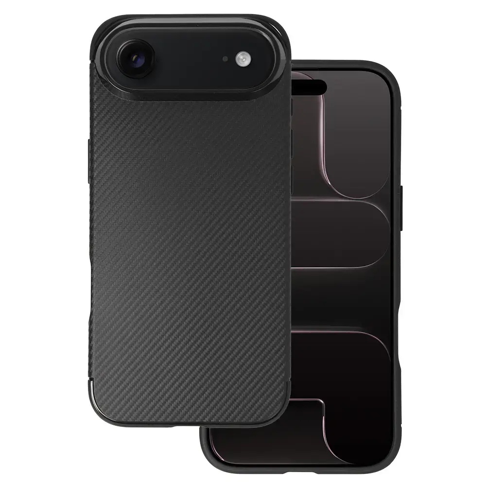 Tel Protect Carbon Elite maciņš telefonam iPhone 17 Air melns