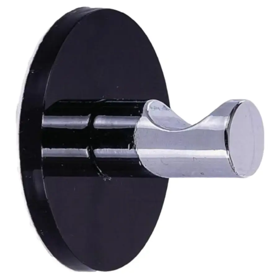 RIDDER Self-adhesive hook Perm black, acrylic