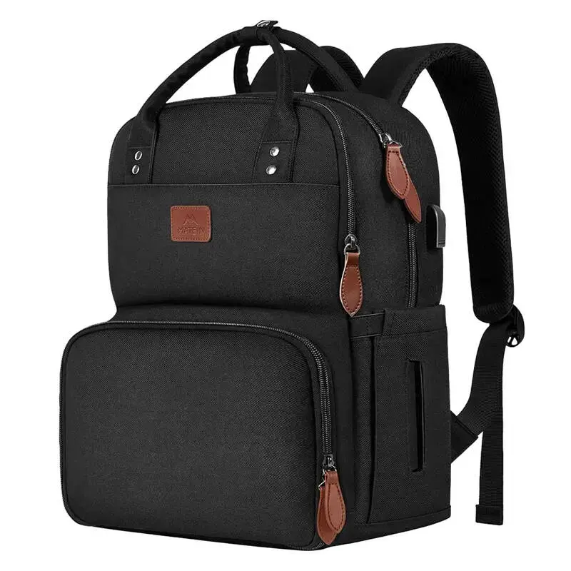 Laptop Backpack | Lunch Bag 15.6'' Matein 1162 USB Black