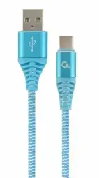 Gembird data transfer and charging cable | USB-A to USB-C | 1m | blue, white