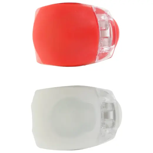Setty bike lamps silicone set front white + rear red LR-01