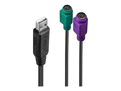 Lindy - keyboard | mouse adapter - USB to PS|2