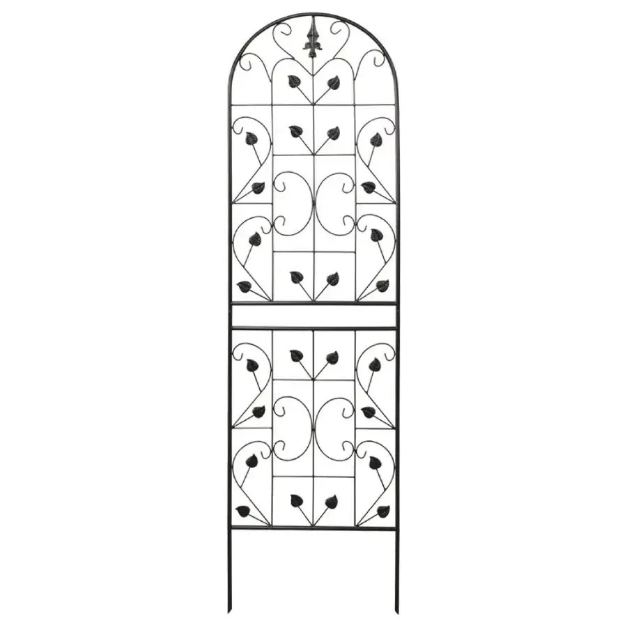 Decorative metal trellis 50x180cm, black