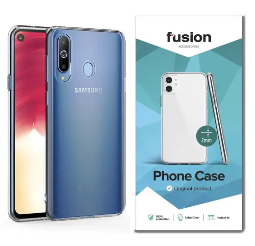 Fusion Ultra Clear Series 2 mm Silikona Aizsargapvalks Samsung A202 Galaxy A20e Caurspīdīgs (EU Blister)