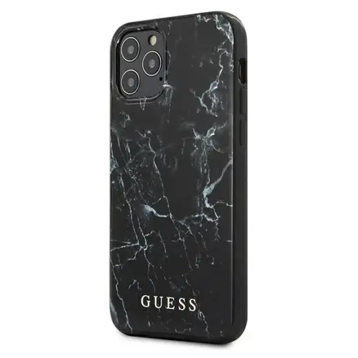 Guess GUHCP12LPCUMABK iPhone 12 Pro Max 6,7"  czarny|black hardcase Marble