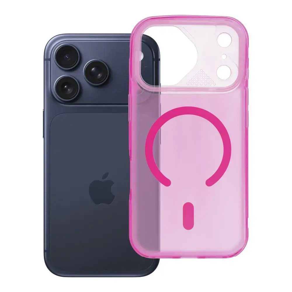 Aurora telefoni ümbris MagSafe toega iPhone 17 Pro roosa