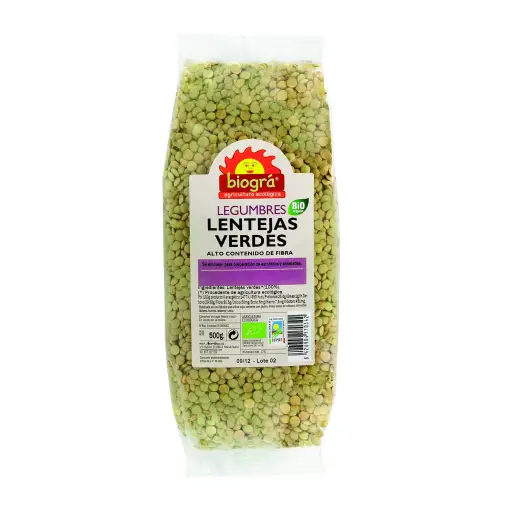 Biográ Lentejas Verdes 500g Biogra Bio