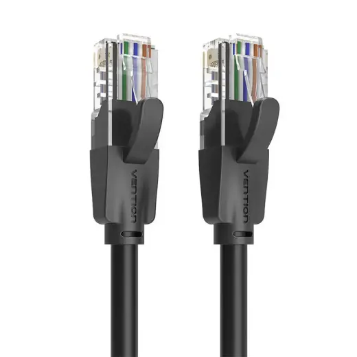 Vention IBEBN Ethernet LAN võrgukaabel | Cat6 | UTP | 15m | must
