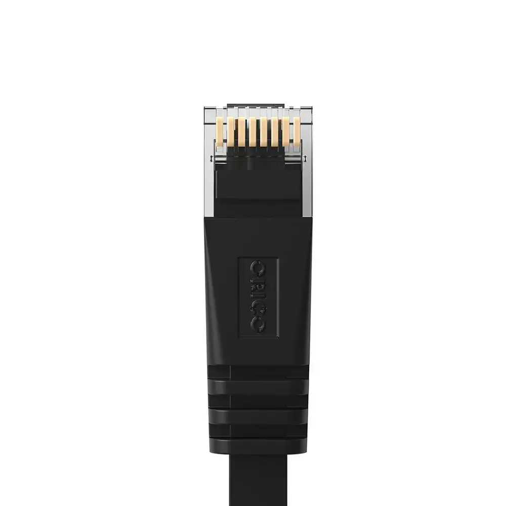 Orico PUG-C6B CAT6 1000Mbps RJ45 Ethernet Network Cable, Flat LAN, 15m, Black