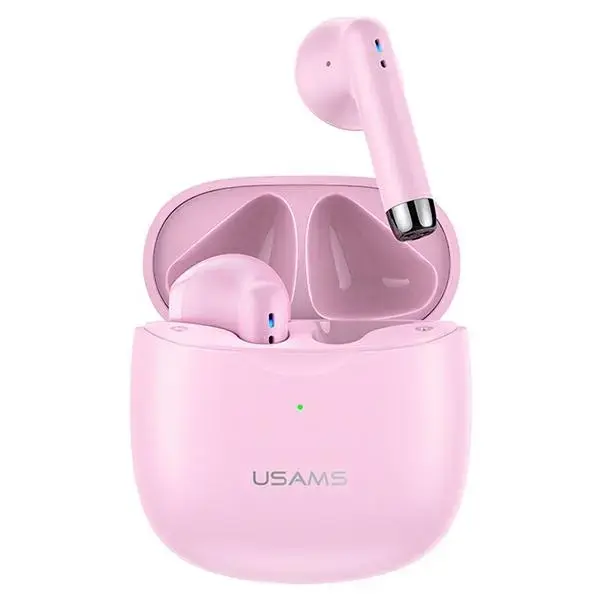 USAMS Słuchawki Bluetooth 5.0 TWS IA series bezprzewodowe różowy|pink BHUIA04 (US-IA04)