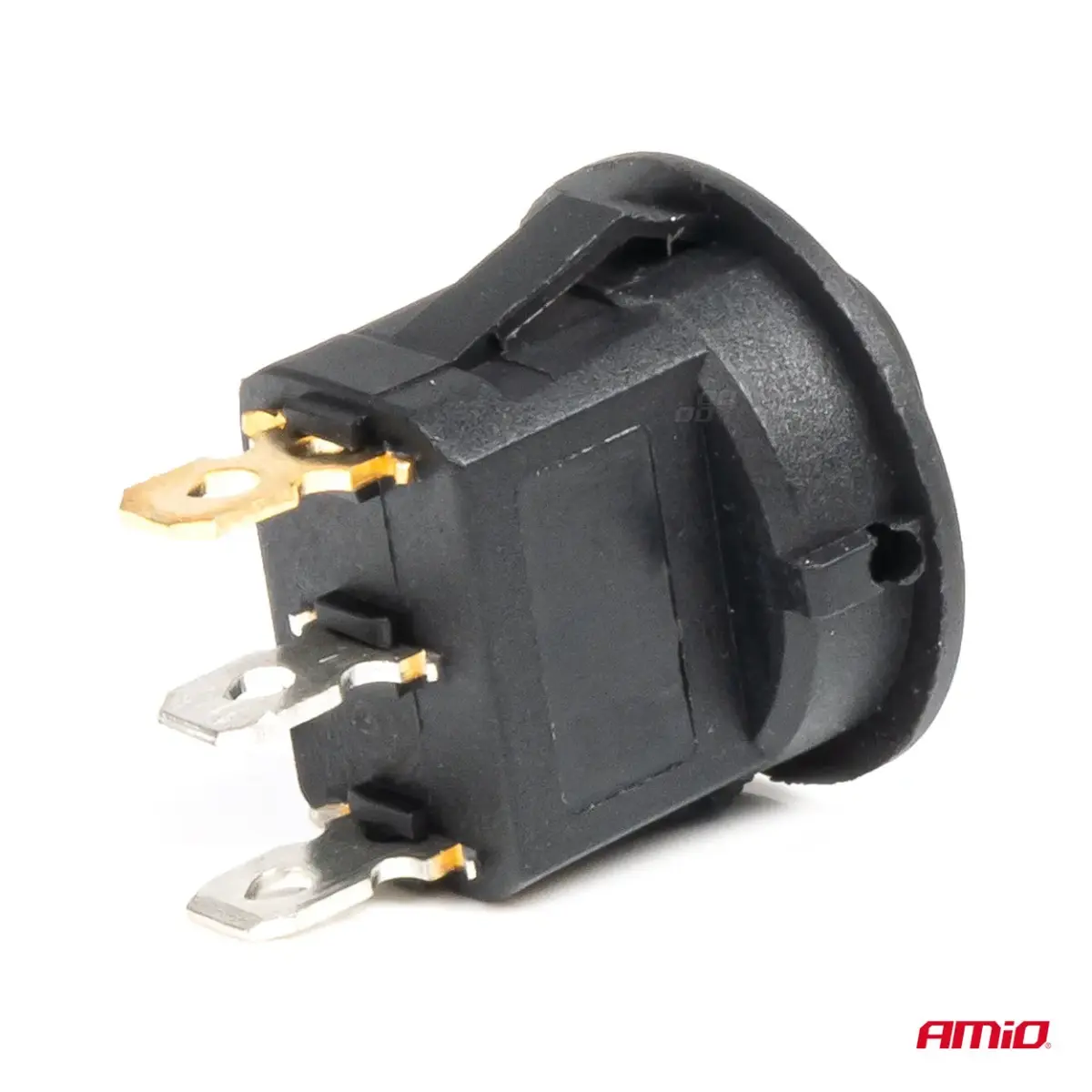 Round switch with yellow light AMIO-03962
