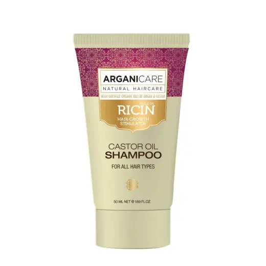Arganicare, Castor Oil, Hair Shampoo, For Growth Stimulation, 50 ml