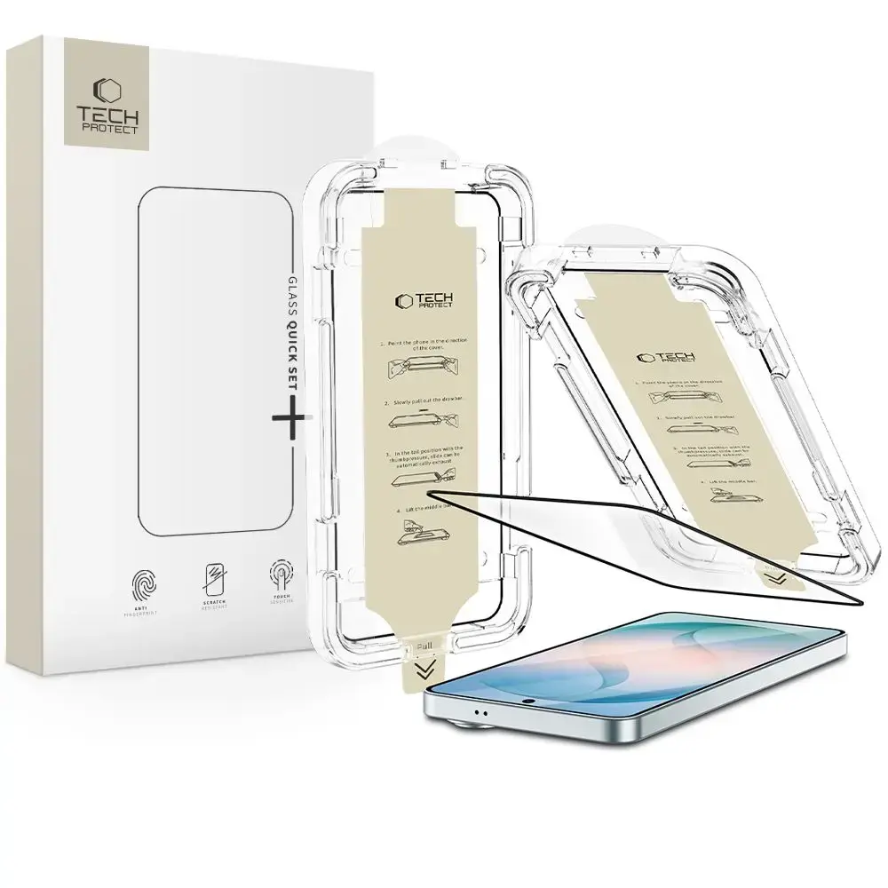 Tech-Protect Quick Set AR+ aizsargstikls telefona ekrānam Galaxy S26+