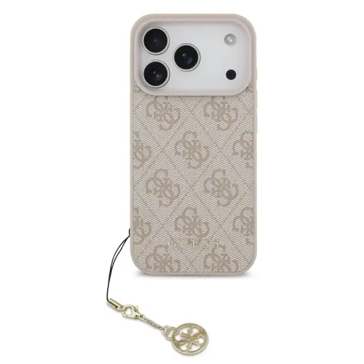 Guess 4G Charm Case for iPhone 17 Pro Tone on Tone Pink
