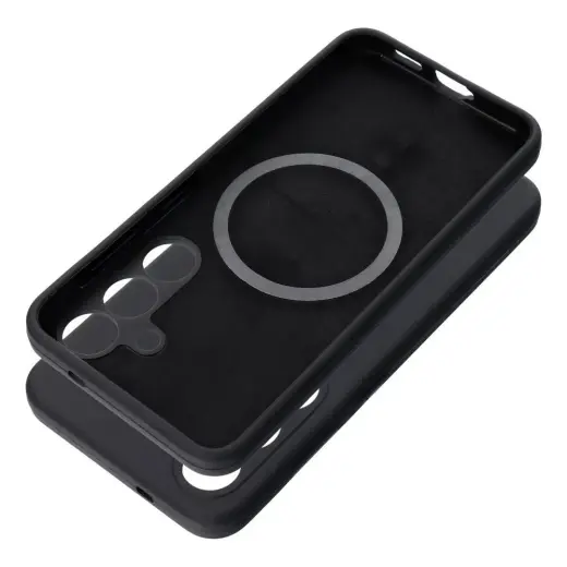 Case SILICONE 2mm for SAMSUNG S25 Ultra compatible with MagSafe black