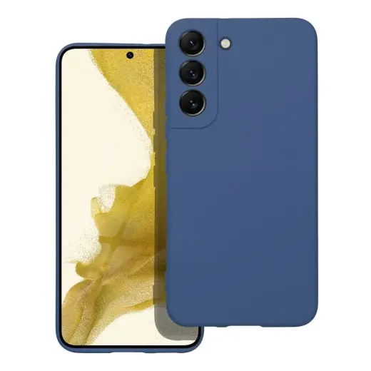 Silicone telefono dėklas Samsung Galaxy S22 (S901) mėlynas