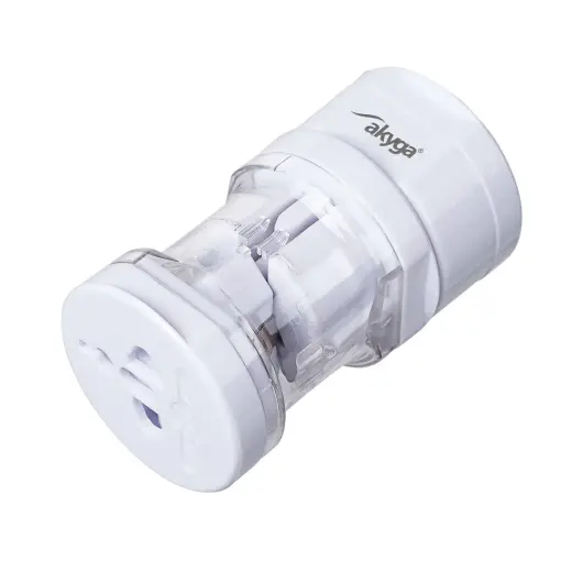 Travel Adapter AC Akyga AK-AD-61 worldwide white