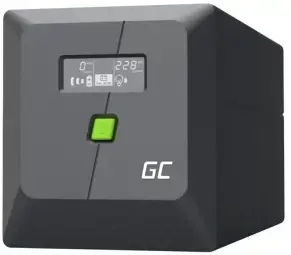 Nepārtrauktas barošanas bloks Green Cell PowerProof LCD UPS 1000VA 600W USB 2x Schuko + 2x IEC
