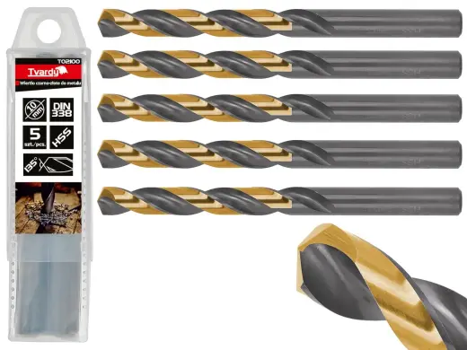 HSS 10.00mm must ja kuldne metalli keerdpuur