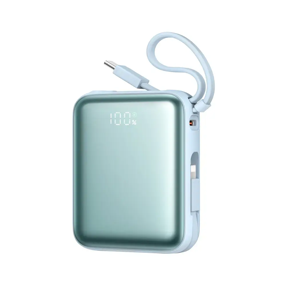 Joyroom JR-PBF27 ārējais akumulators (powerbank) | 10 000 mAh | 22.5W | USB-C, Lightning | zils