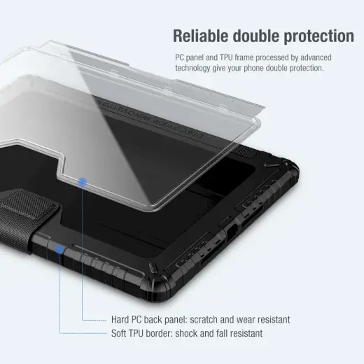 Nillkin Bumper PRO Protective Stand Case for iPad 10.2 2019|2020 8th generation Grey
