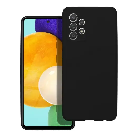 Silicone telefono dėklas Samsung Galaxy A52 5G (A526) | A52 4G (A525) | A52s 5G (A528) juodas