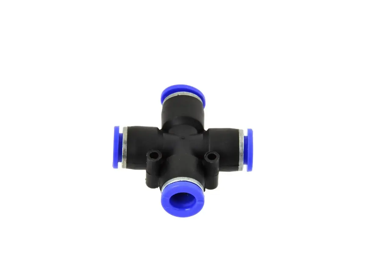 Push-in pneumatic fitting PZA, cross, 6 mm