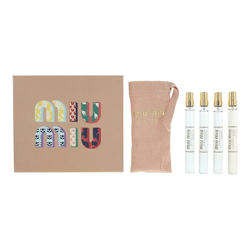 Set Miu Miu: Eaux a La Mode - Eyes On Me, Eau De Parfum, For Women, 10 ml + Eaux a La Mode - Daring Darling, Eau De Parfum, For Women, 10 ml + Eaux a La Mode - Head In The Clouds, Eau De Parfum, For Women, 2 pcs, 10 ml