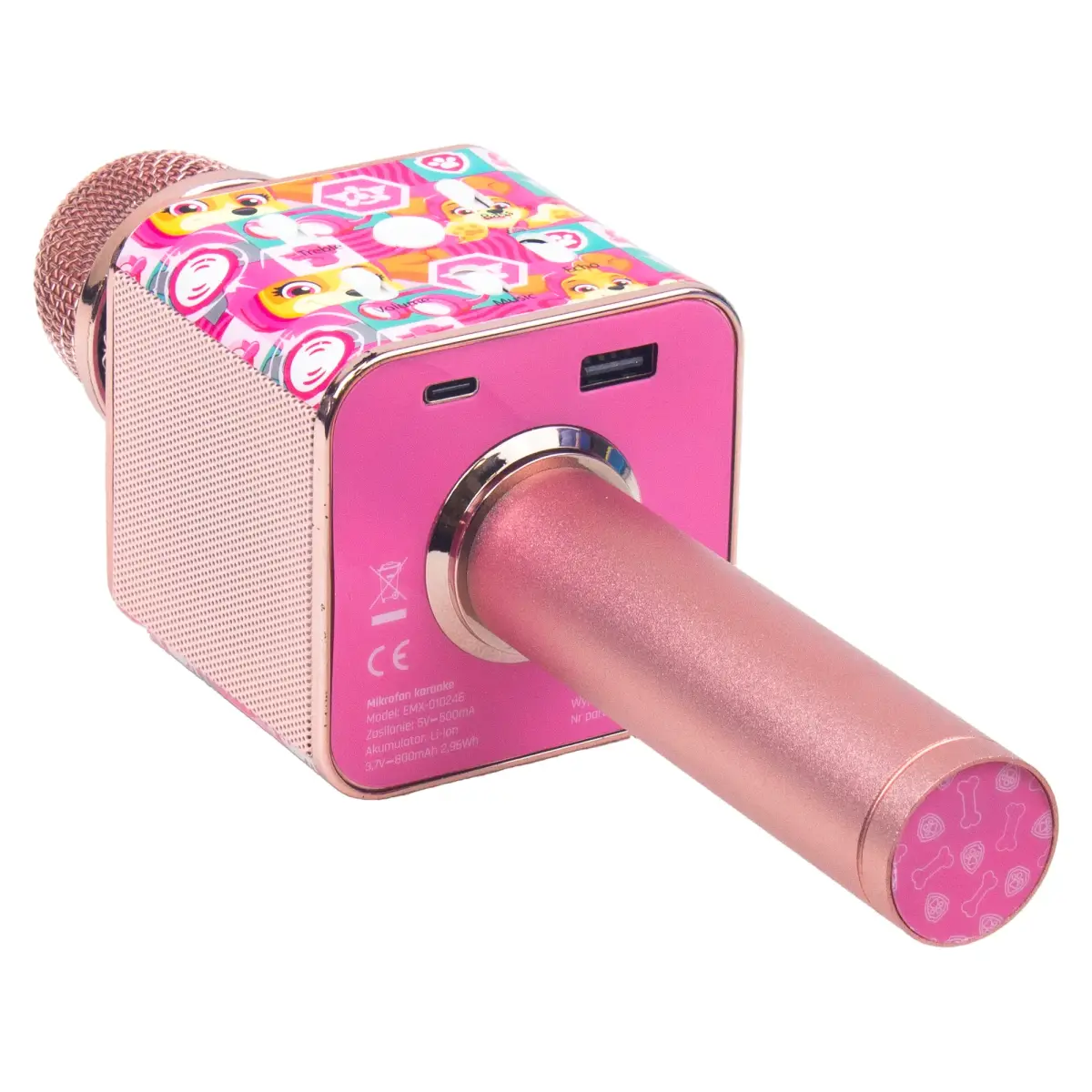 Paw Patrol karaoke microphone pink