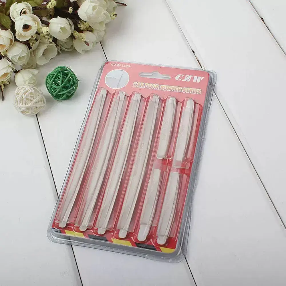Car door edge protector 8 pcs transparent