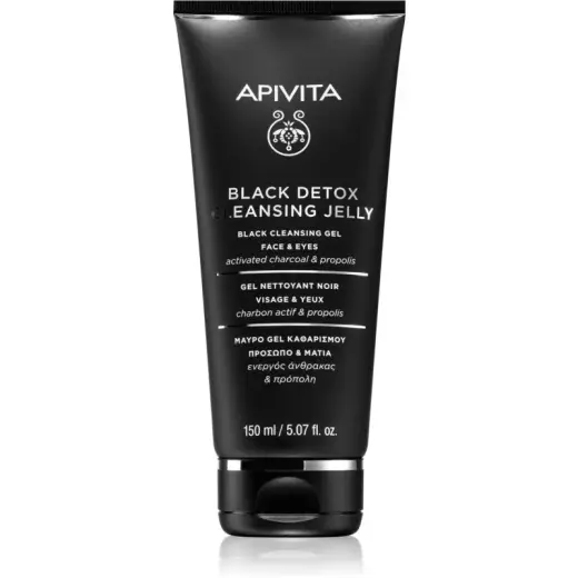 Apivita Black Detox Black Cleansing Gel Face & Eyes 150ml