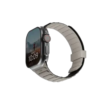 UAG Pathfinder Silicone Double-Sided Magnetic Strap for Apple Watch 42 | 44 | 45 | 46 | 49mm - Black-Gray