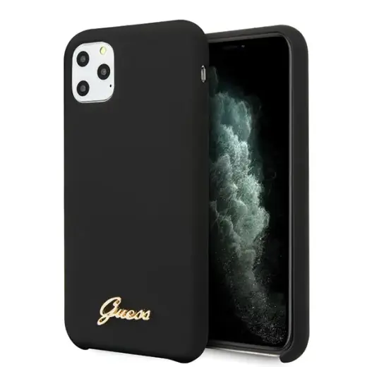 Guess GUHCN65LSLMGBK Vintage Cover Чехол для Apple iPhone 11 Pro Max Черный