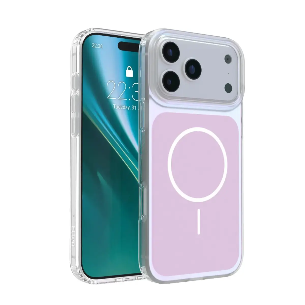 Etteri Hidden Pearl Epoxy Mag maciņš telefonam iPhone 17 Pro Max rozā