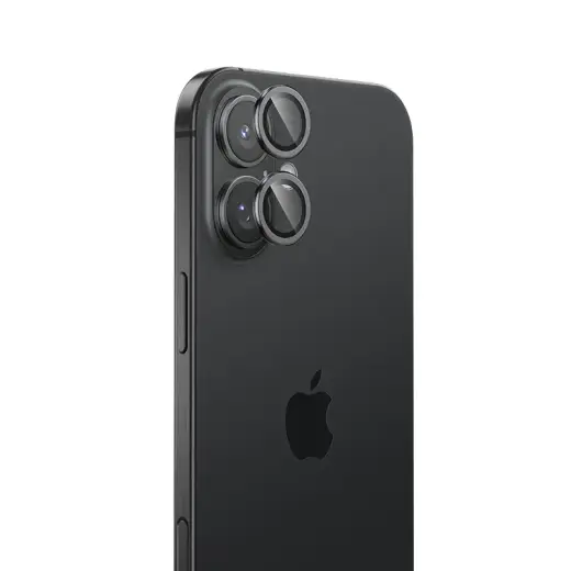 Benks Tempered glass DR Sapphire Lens Protector on camera for Iphone 16|16 Plus (lens 2 pieces) black