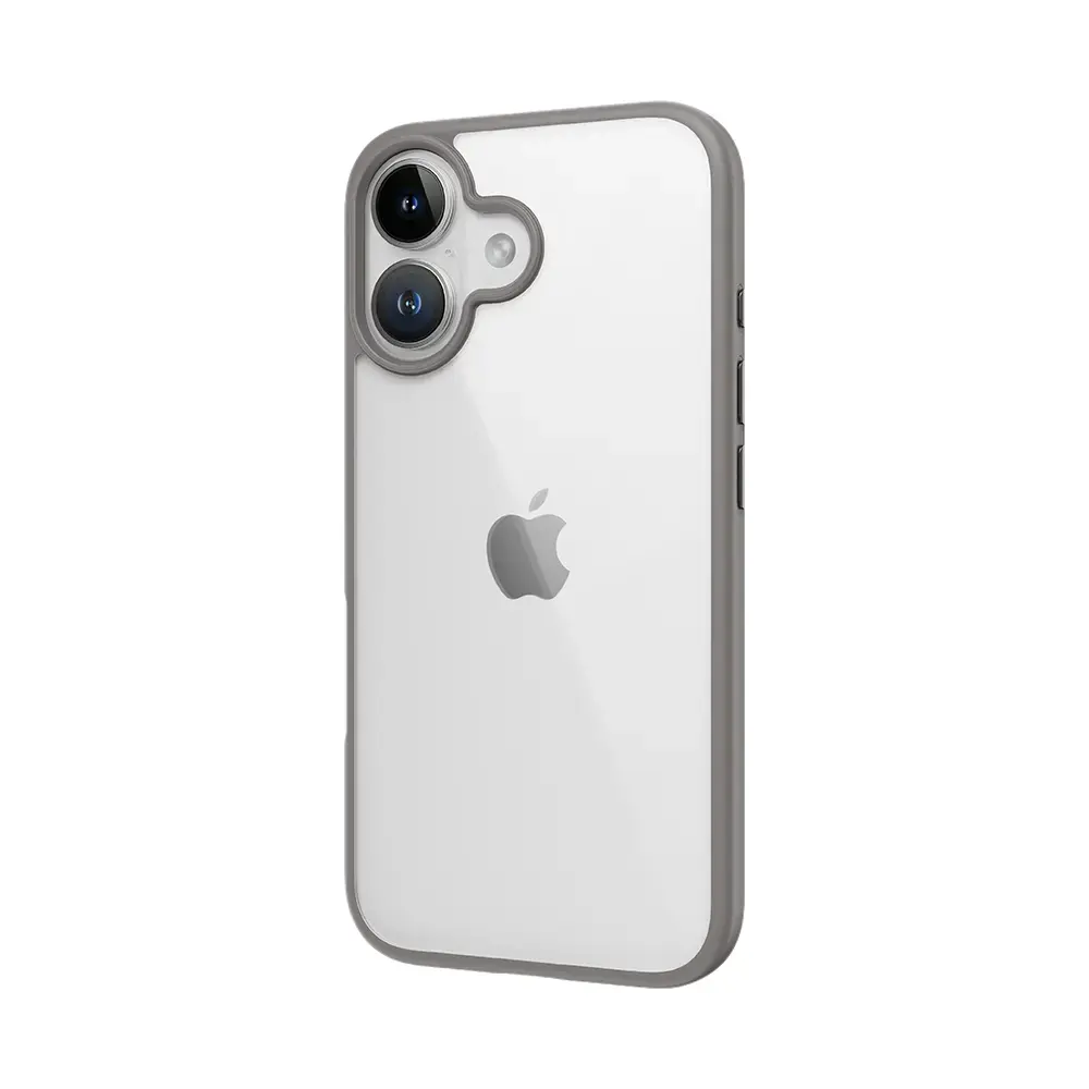 Rock Guard Series Case for Iphone 16 transparent-grey