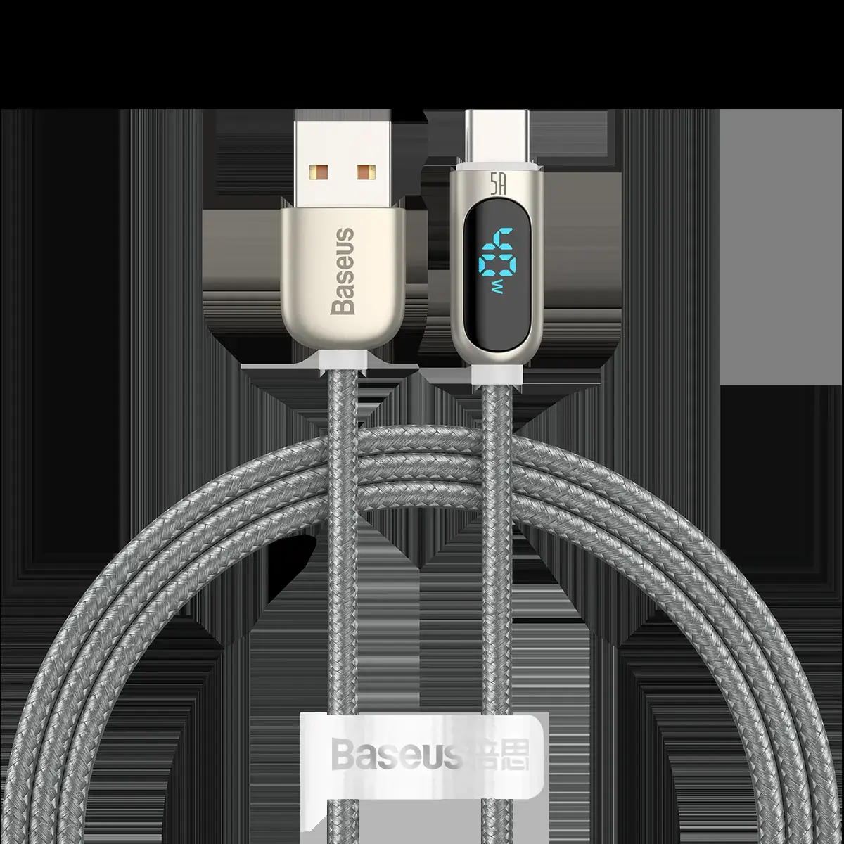 Baseus cable Display USB - USB-C 1,0 m 5A silver