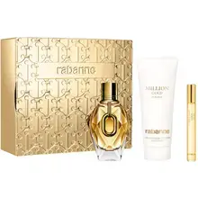 Million Gold for Her Gift Set EDP 90 ml, EDP miniature, and body lotion 100 ml.