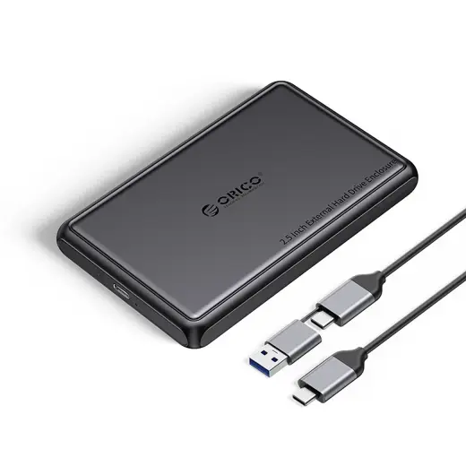 Orico DDL25-C3 2.5" HDD|SSD USB-C 5Gb|s Disk Drive - Black