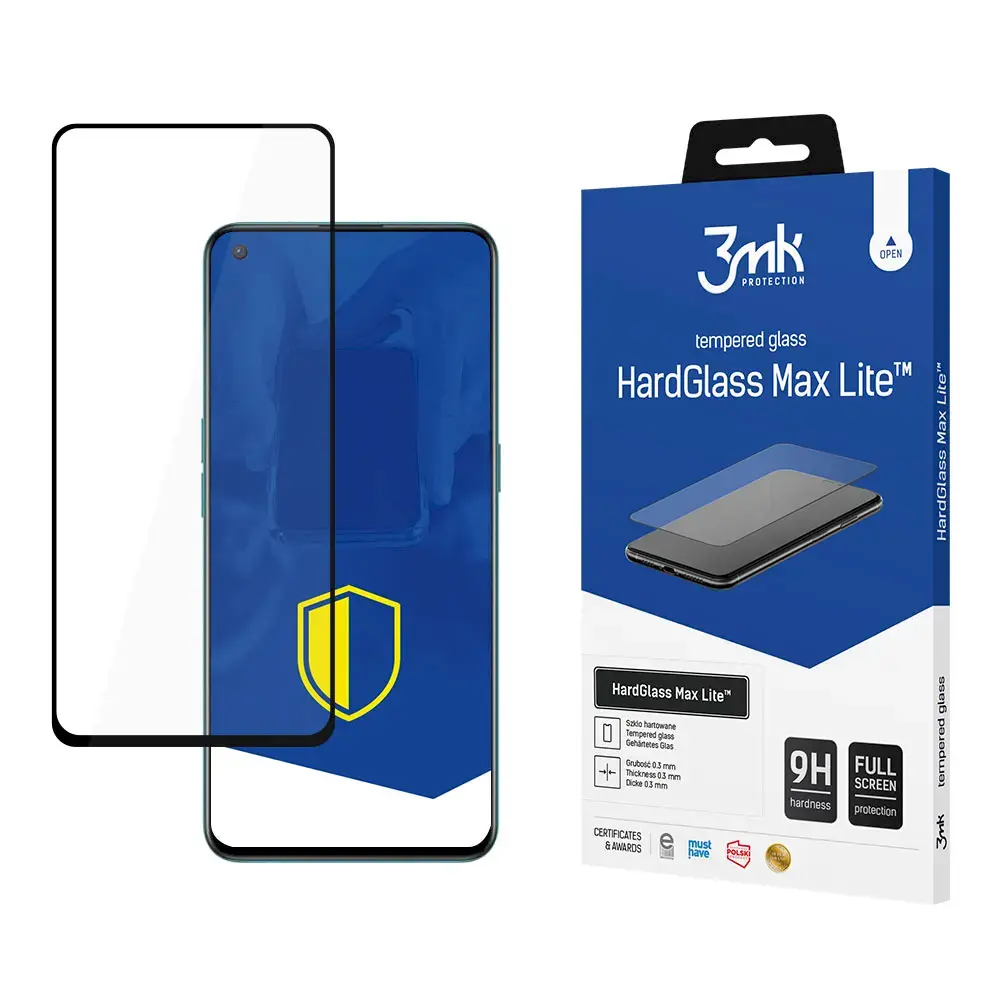 OnePlus Nord CE 5G Black - 3mk HardGlass Max Lite™ screen protector