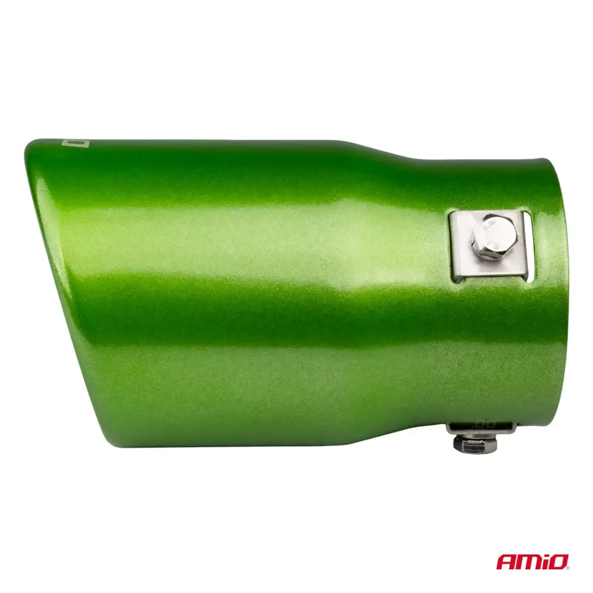 Exhaust silencer tip stainless steel green AMIO-04071