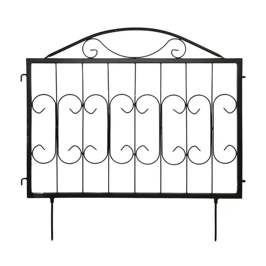 Decorative fence 60x60cm, black