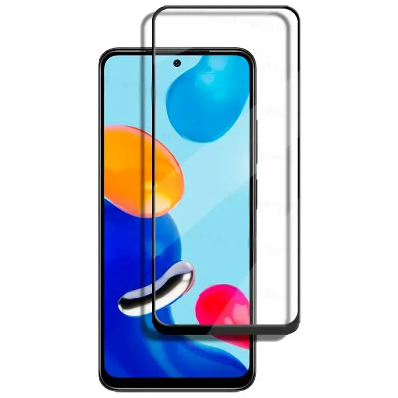 Fusion pilnībā līmējams 5D rūdīts stikls telefonam Xiaomi Redmi Note 11 | Xiaomi Redmi Note 11S melns